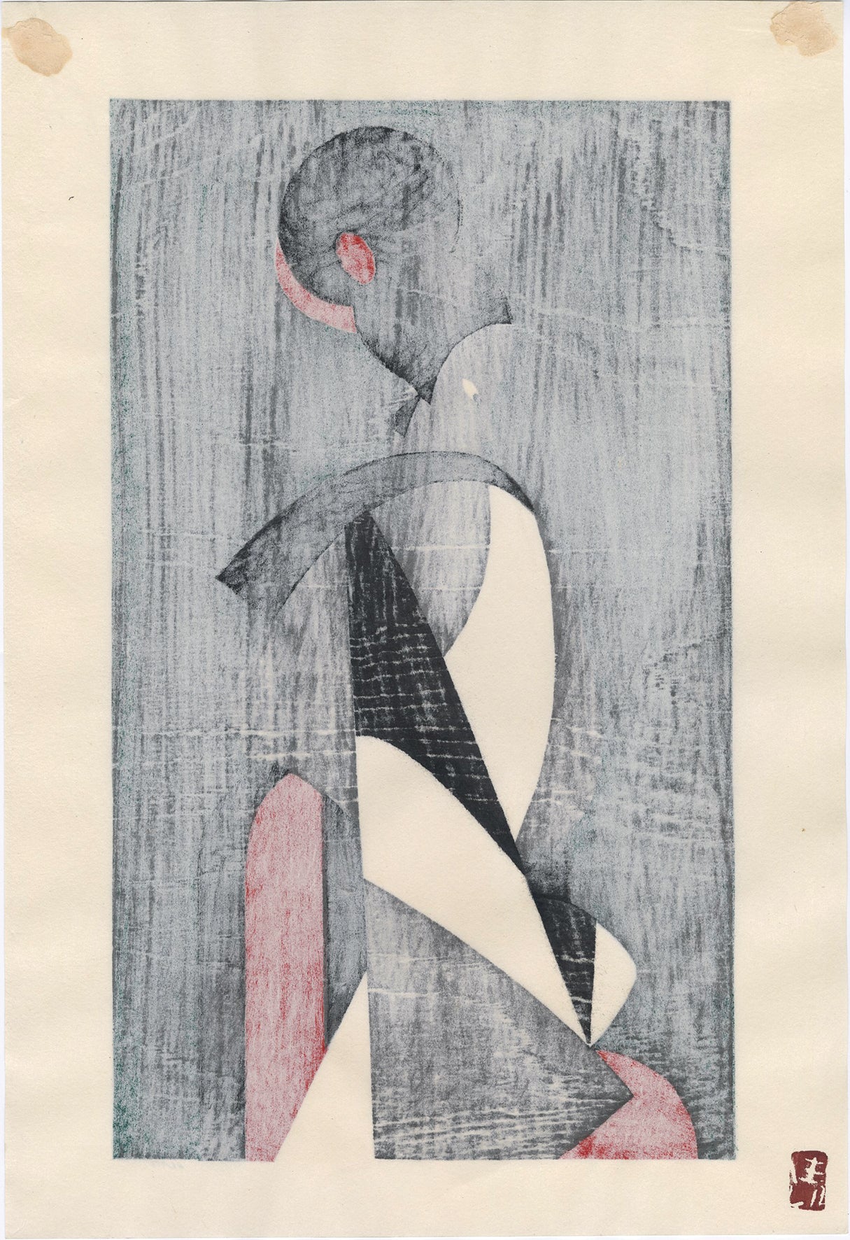 斎藤 清『淡路人形』希少画集画、状態良好、新品高級額装付、絵画 斉藤清：淡路人形（販売済み） – Egenolf Gallery Japanese Prints