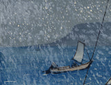石崎重利石崎重利：吹雪の中の帆船（販売済み）