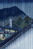 Jun'ichiro Sekino: Station Shono; (White) Rain Shower on the Tokaido (Sold)