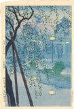 Kasamatsu Shirō 紫浪: Ueno Park and Shinobazu Pond (Sold)