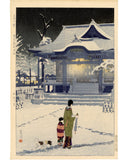 Kasamatsu Shirō: Snow in Asakusa (Sold)