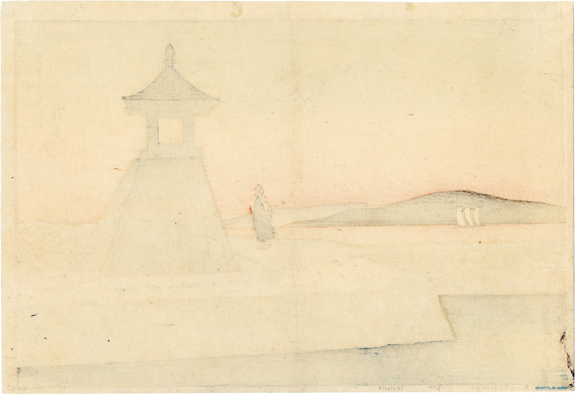 伊東深水 伊東深水:明石の夕日 (販売済み) – Egenolf Gallery