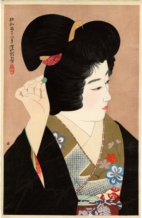 Itō Shinsui: Pupil of the Eye (Gendai bijinshû dai-nishû-Hitomi) (Sold)