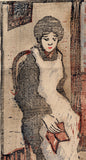 Unknown Sosaku Hanga Artist: Seated Woman Reading