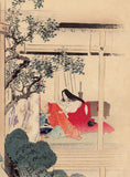 Toshikata: Oversized Work showing Intrigue at the Japanese Court (Sold)