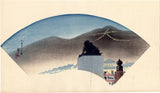 徳力富吉郎：水彩画とお盆の3枚のプリンターのプルーフプリント