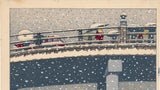 Ito Nisaburo: Sanjo Ohashi Bridge in Snow (Sold)