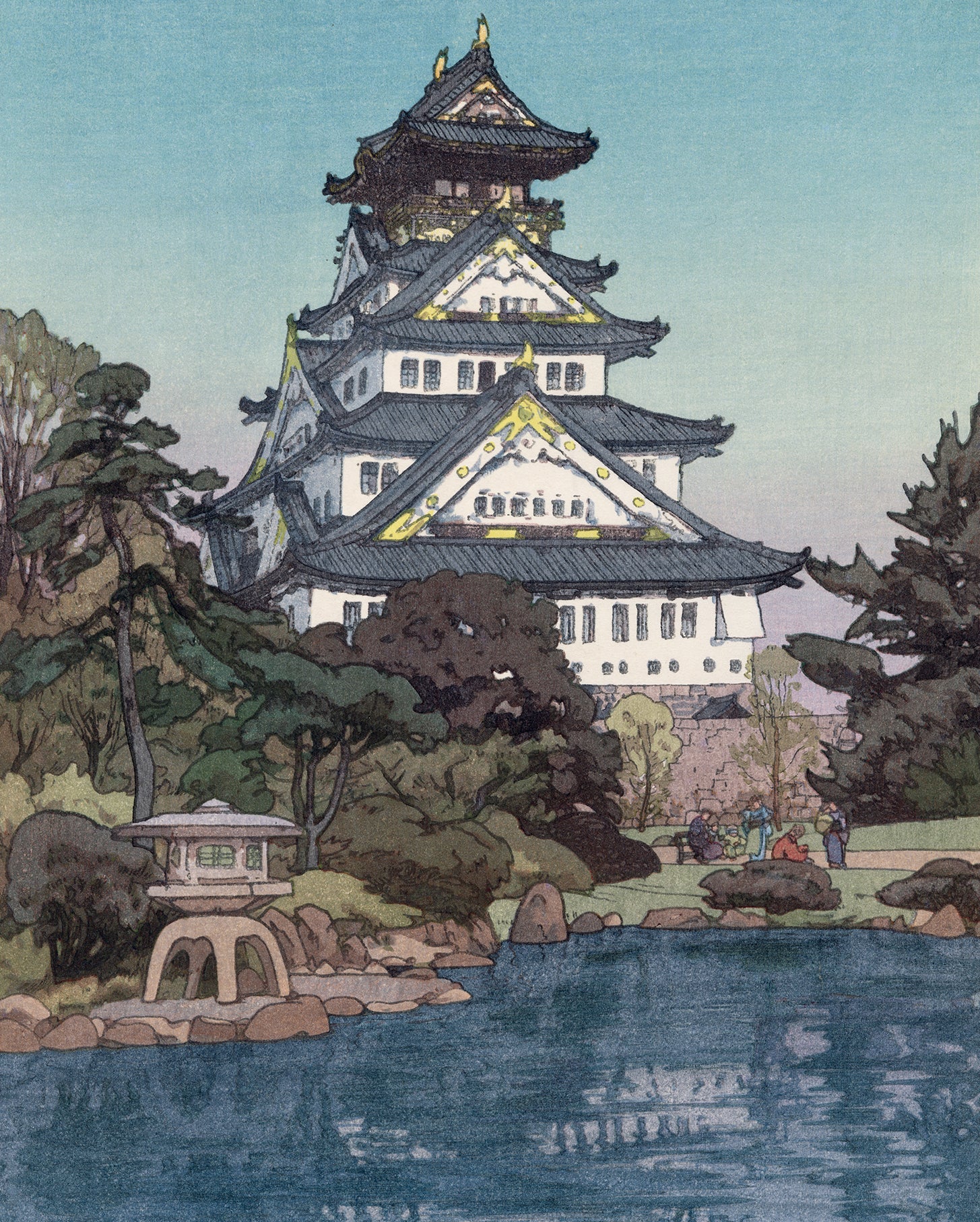 吉田博吉田博：大阪城大坂城（販売） – Egenolf Gallery Japanese Prints