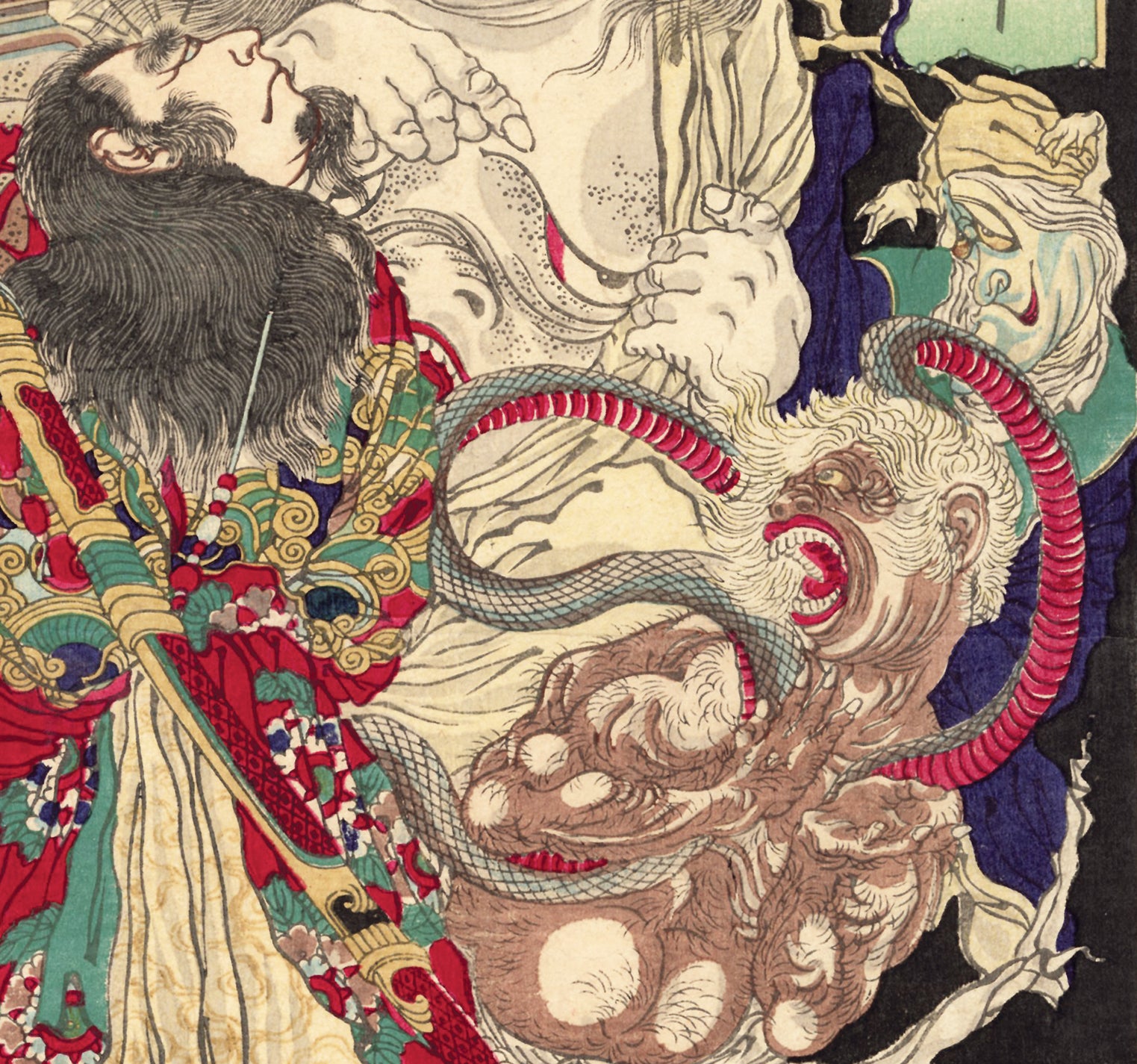 Yoshitoshi: Emperor Chôgai and Ghosts (Sold) – Egenolf Gallery