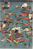 Yoshitoshi 芳年: The Great Battle of Chinese and Japanese Animals 和漢 獣物 大合戦 之 圖. (Sold)