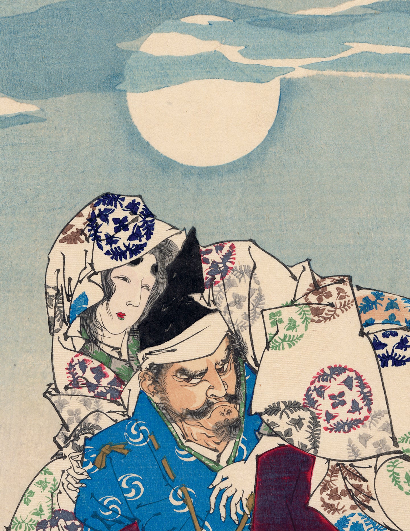 Yoshitoshi: Omori Hikoshichi and Disguised Demon – Egenolf Gallery