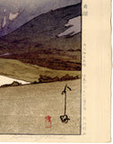 吉田博 Yoshida: Tateyama Betsuzan in the Japan Alps (Sold)