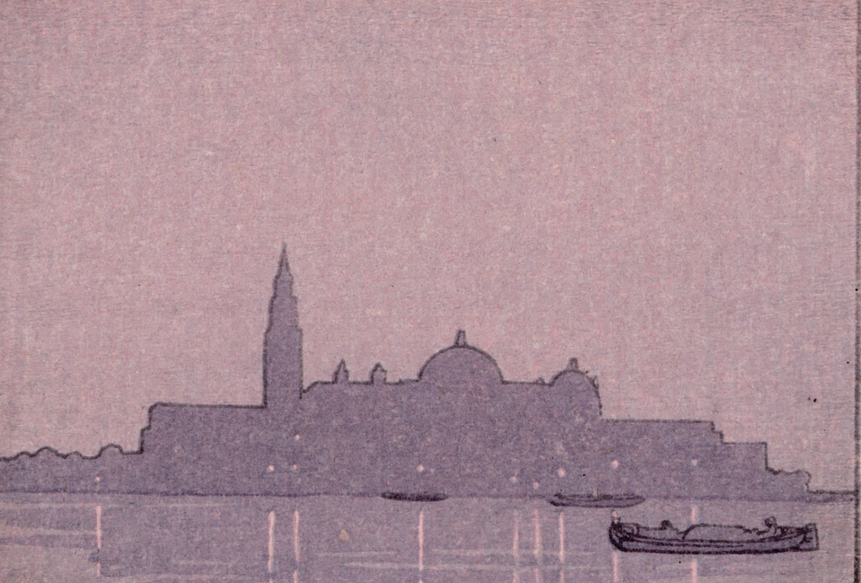 Hiroshi Yoshida: Evening in Venice (Sold) – Egenolf Gallery