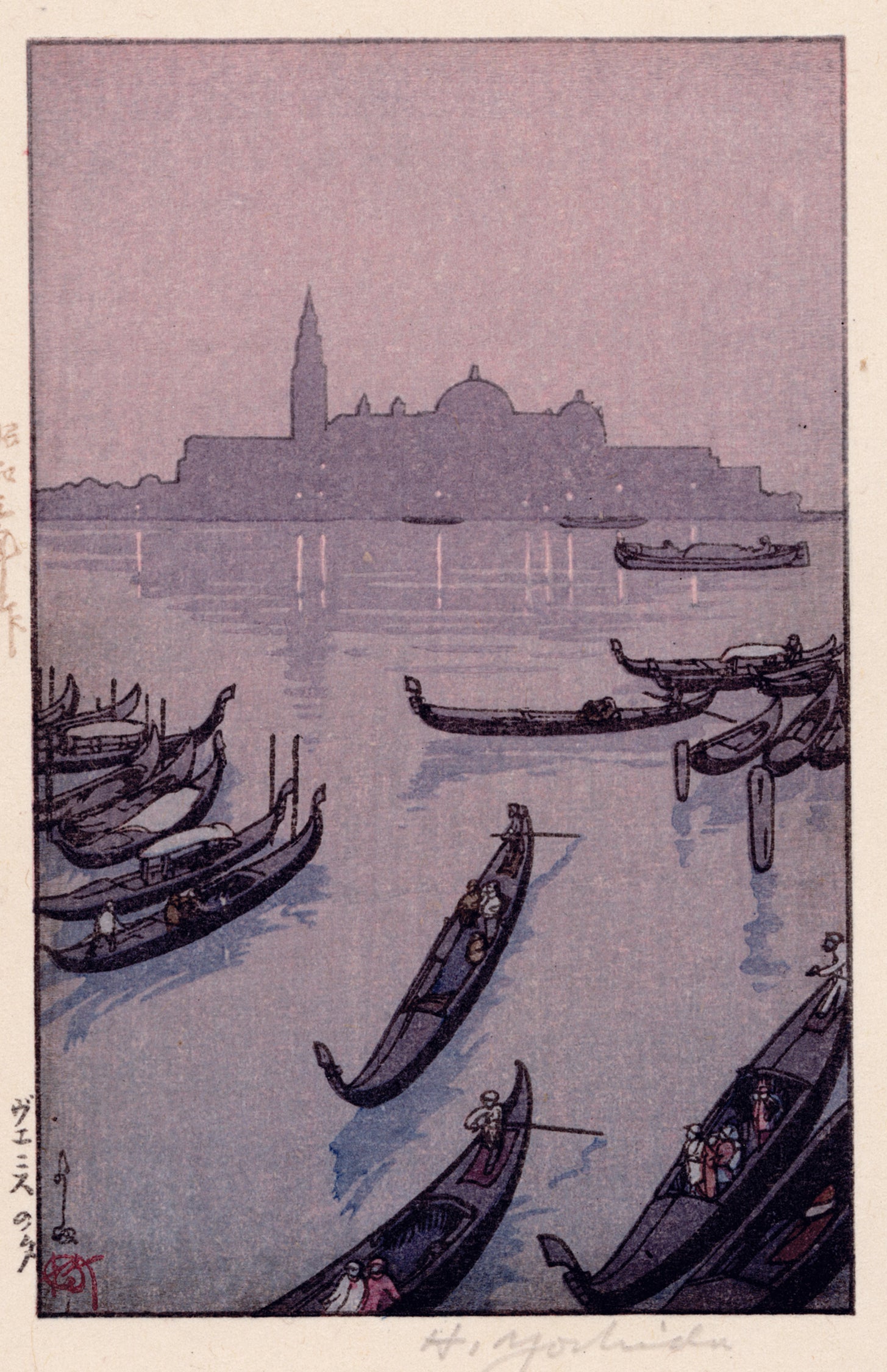 Hiroshi Yoshida: Evening in Venice (Sold) – Egenolf Gallery