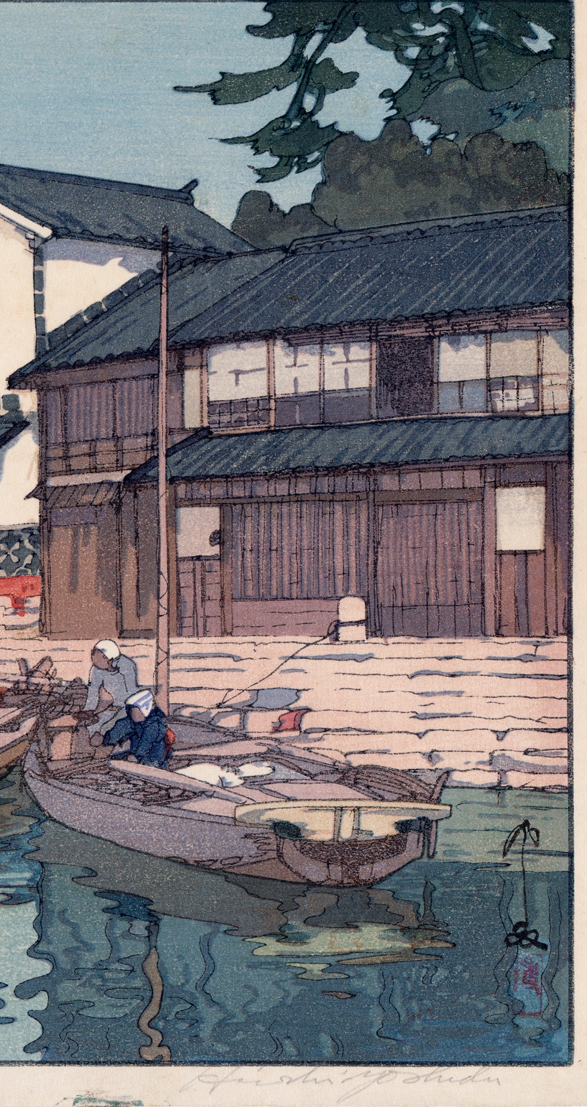 Yoshida 吉田博: Tomonoura 瀬戸内海集第二 倉 鞆の浦 (SOLD) – Egenolf Gallery Japanese  Prints