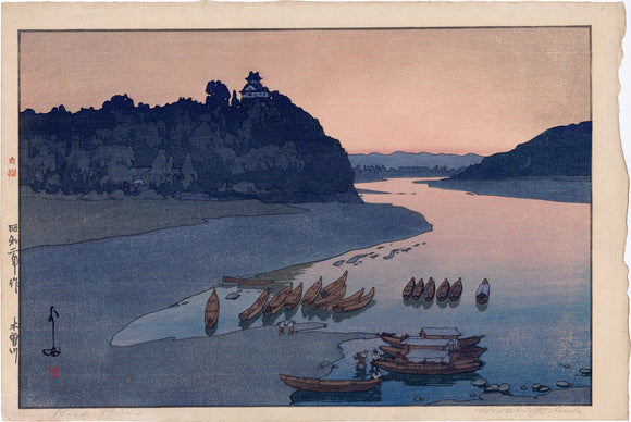 Hiroshi Yoshida 吉田博 : Kiso River 木曽川 (Sold)