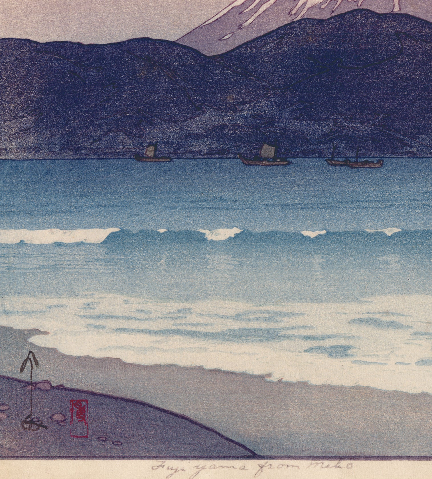 Hiroshi Yoshida 吉田博: Fujiyama from Miho 三保 (Sold) – Egenolf