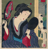 Yoshitoshi: 9 O’clock in the Morning: Beauty with Cat (Sold)