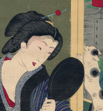 Yoshitoshi: 9 O’clock in the Morning: Beauty with Cat (Sold)