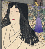 Yoshitoshi 芳年: Akazome Emon Waiting in Vain for her Lover to Visit (Sold)