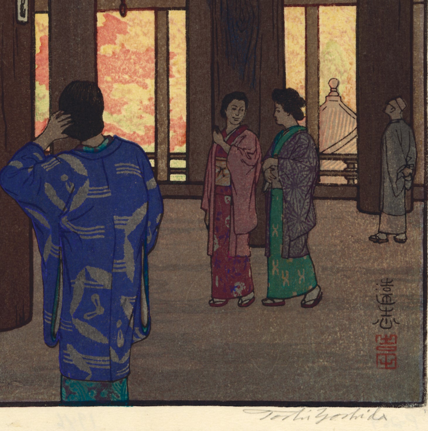 吉田遠志：石山寺（販売） – Egenolf Gallery Japanese Prints