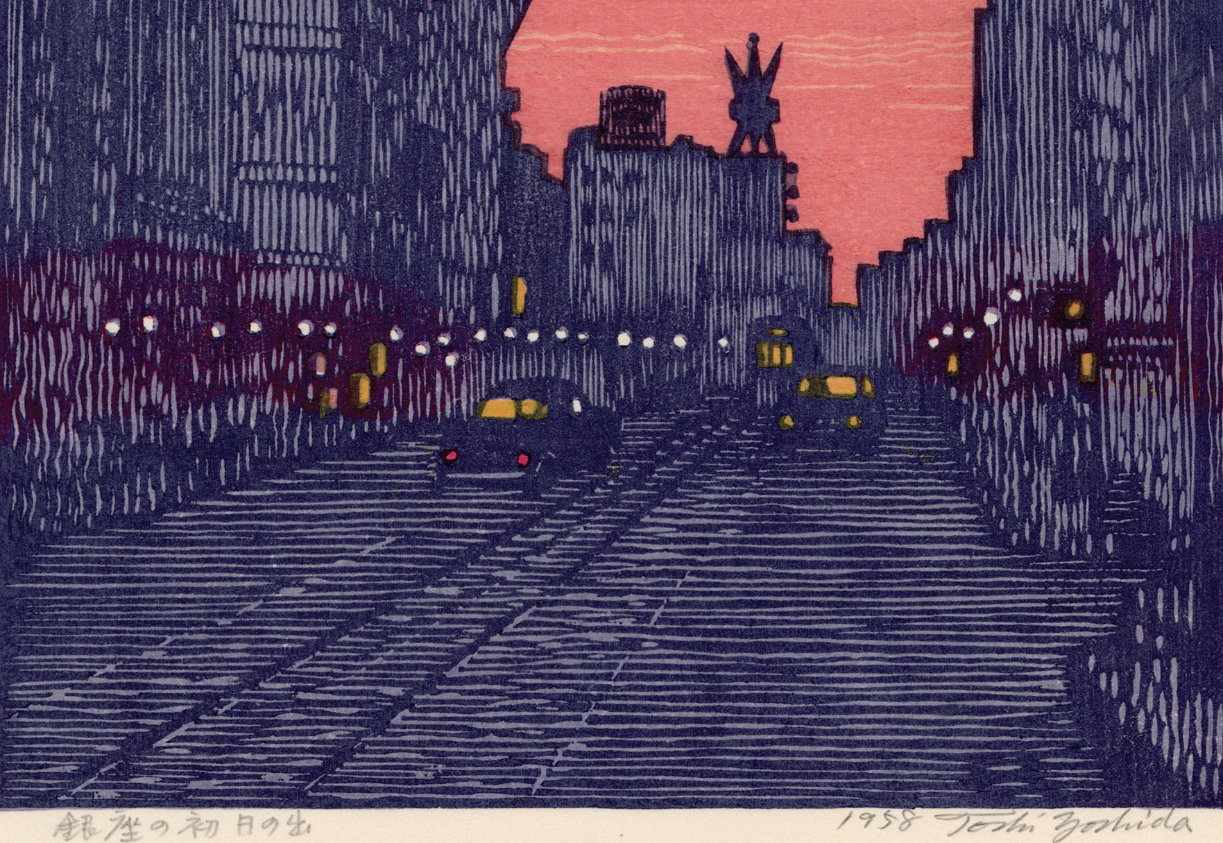 Toshi Yoshida: New Year's Morning in Ginza (SOLD) – Egenolf