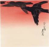 Shibata Zeshin: Crows in Flight at Sunrise